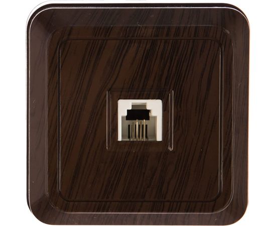 Розетка открытой установки TФ RJ-11 IP20, бук TDM Ладога SQ1801-0041 – изображение 2