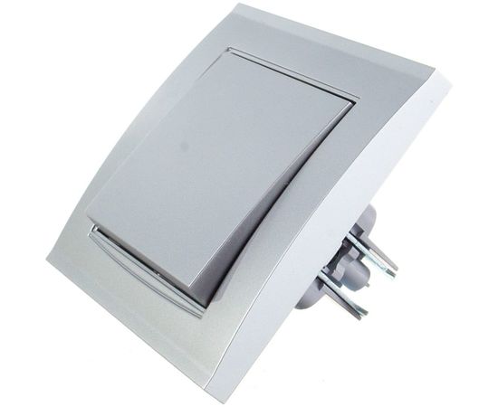 Одноклавишный выключатель UNIVersal Бриллиант серебро 7949612 – изображение 2