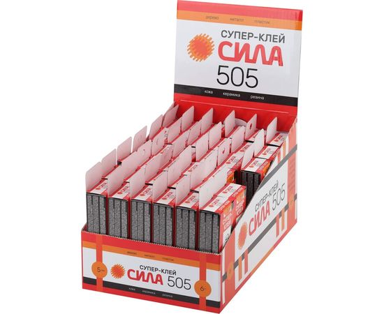 Супер-клей Сила 505 6 г пластиковая туба в коробке Б0033120 – изображение 2