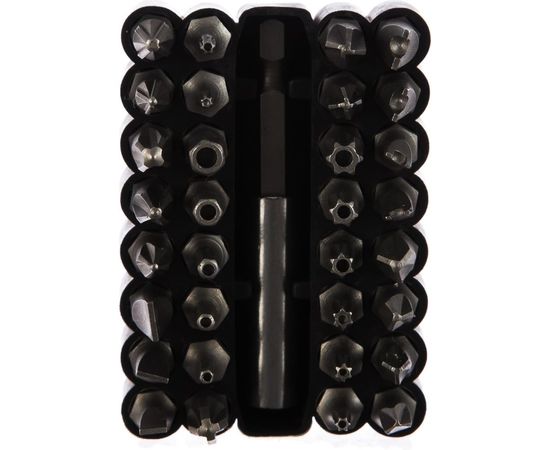 Набор бит Зубр Мастер специальные с магнитным адаптером хромомолибденовая сталь 33 предмета 26046-H33 – изображение 4