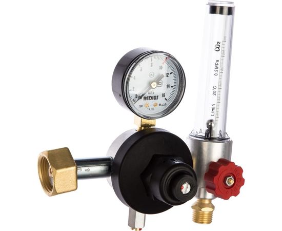 Регулятор углекислотный с подогревателем, ротаметром и манометром REDIUS У-30-КР1П-Р СВ000009236 – изображение 2