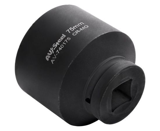 Головка ударная шестигранная удлиненная (75 мм; 1DR) AV Steel AV-740175 – изображение 3