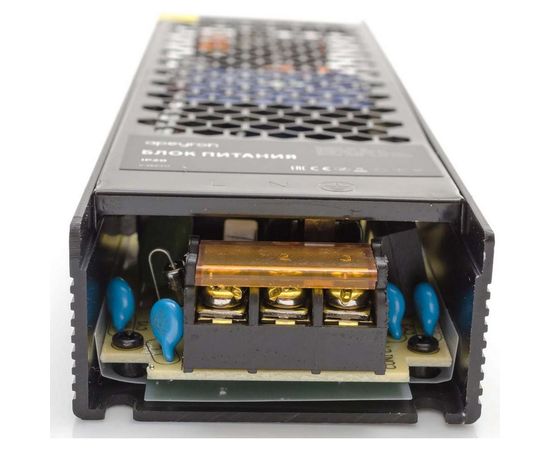 Блок питания Apeyron 24В, 300Вт, IP20, 12,5А, алюминий, слим, серый, 223х68х36мм 03-73 – изображение 4