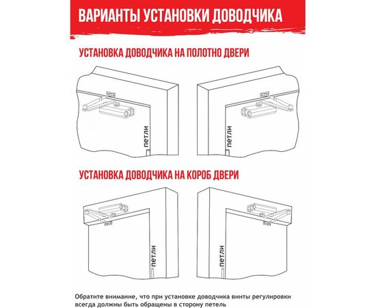 Доводчик ISPARUS ISP 410 от 15 до 60 кг коричневый 17200 – изображение 4