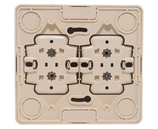 Розетка Schneider Electric 4-м ОП Этюд 16А IP20 без заземления, сосна SchE PA16-205D 293413 – изображение 3