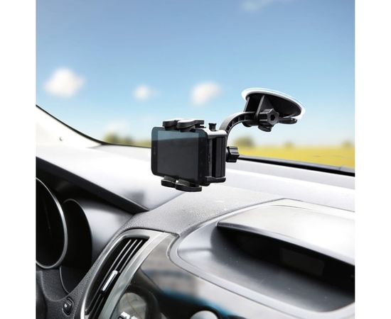 Держатель для телефона/смартфона на лобовое стекло Carline на короткой штанге mg3-pb – изображение 2