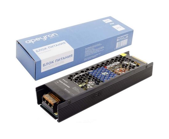 Блок питания Apeyron 24В, 300Вт, IP20, 12,5А, алюминий, слим, серый, 223х68х36мм 03-73 – изображение 3