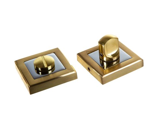 Поворотная ручка PUNTO BK6 QL SG/CP-4 матовое золото/хром 38403 – изображение 4