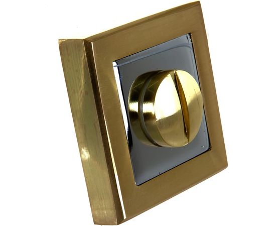 Поворотная ручка PUNTO BK6 QL SG/CP-4 матовое золото/хром 38403 – изображение 3