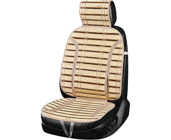 Накидка сиденья SKYWAY Summer-08 бамбук, с поддержкой спины, бежевый S01302034 