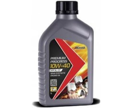 Моторное масло AKross PREMIUM PROGRESS полусинтетическое, 10W-40, SL/CF, 1 л AKS0001MOS 