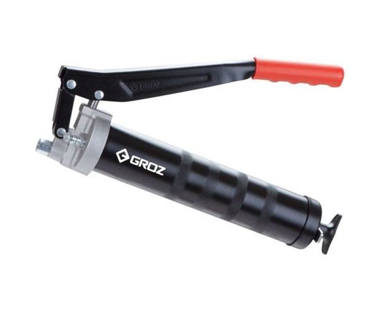 Шприц для смазки с двойным поршнем для большого объема с гибким шлангом GROZ GR42640 