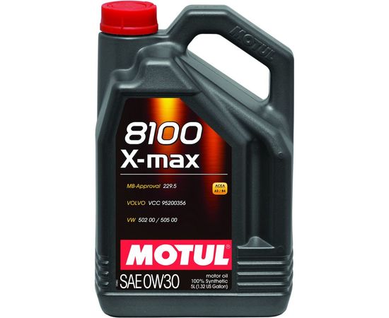 Синтетическое масло 8100 X-max SAE 0W30 5л MOTUL 106571 