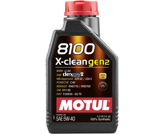 Моторное масло 8100 X-clean GEN2 5W40 5 л MOTUL 109762 