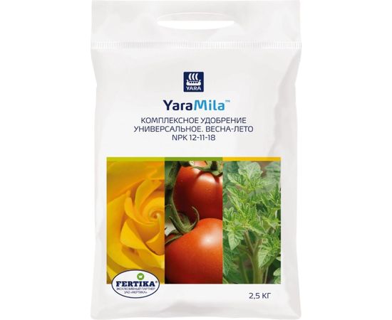 Удобрение Fertika YaraMila Универсал NPK: 12-11-18 2.5 кг 4620005612624 