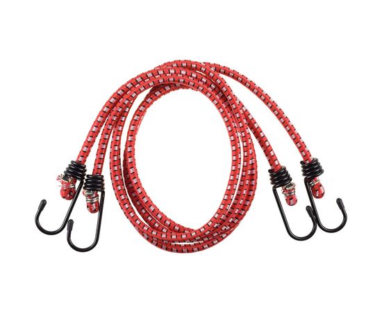 Шнур Зубр ""МАСТЕР"" резиновый крепежный со стальными крюками, 100 см, d 8 мм, 2 шт 40507-100 