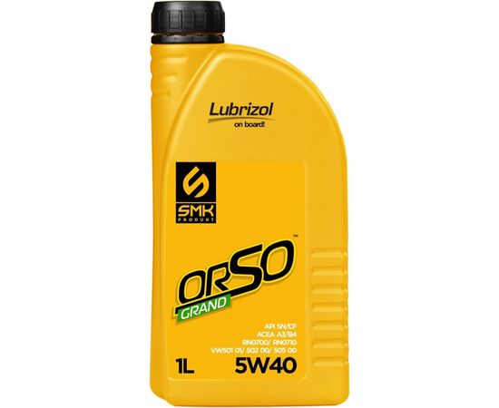 Универсальное моторное масло SMK Orso Grand 540 5W-40 API SN/CF 540ORGR001 