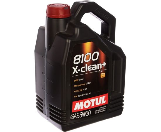 Синтетическое масло 8100 X-clean+ SAE 5W30 5л MOTUL 106377 
