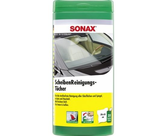 Салфетки для очистки стекол в тубе SONAX 412000 
