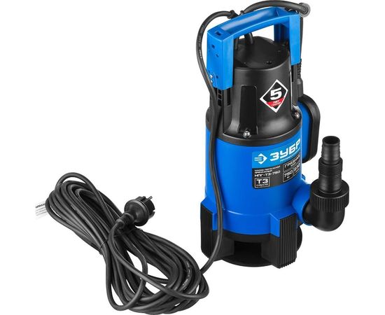 Дренажный насос ЗУБР Профессионал 750 Вт для грязной воды НПГ-Т3-750 – изображение 15