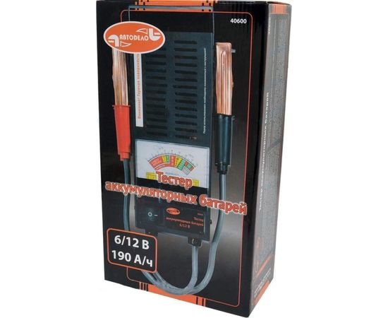 Нагрузочная вилка тестер АКБ АвтоDело 6/12 V.100 Ah 40600 10222 – изображение 2