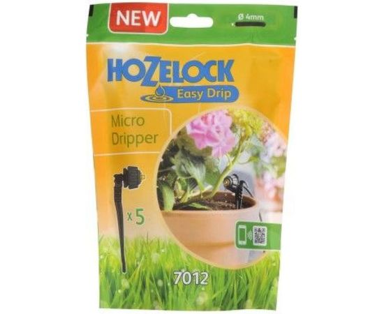Капельница для микро полива Hozelock 7012 автоматический полив, 4 мм, 5 шт. 70123600 – изображение 2