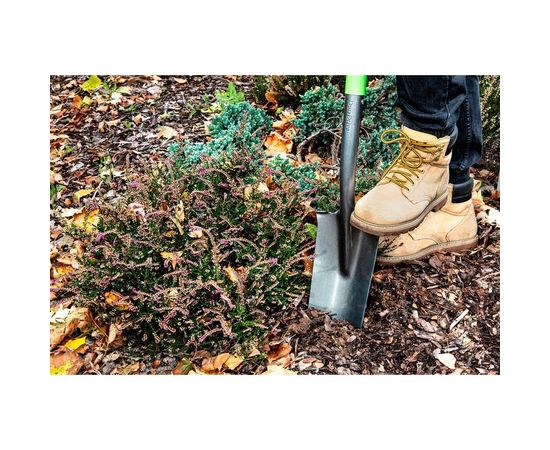 Лопата для саженцев VERTO деревянный черенок, пластмассовая ручка 15G014 – изображение 2