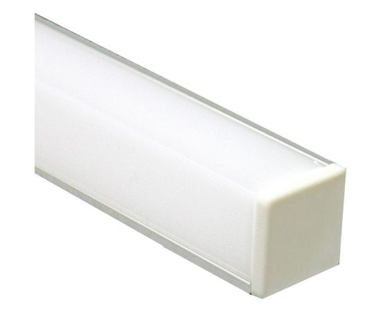 Алюминиевый угловой квадратный профиль, серебро Feron CAB281 10300 