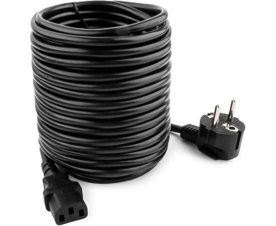 Кабель питания Cablexpert Schuko-C13, VDE, 10А, 10м, черный, с заземлением PC-186-VDE-10M 
