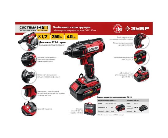 Ударный гайковерт ЗУБР ГУЛ-255-41 – изображение 12