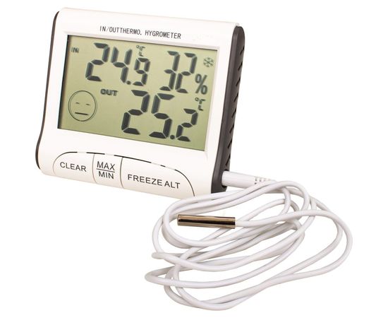 Цифровой термогигрометр с выносным датчиком GARDEN SHOW ПТ000001742 – изображение 2