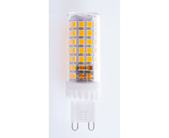 Лампа Gauss G9, AC185-265V, 6W, 770lm, 3000K, керамика, LED 107309106 – изображение 4