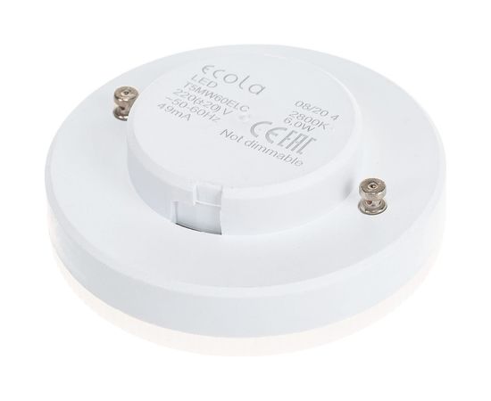 Светодиодная лампа Ecola Light GX53 LED 6,0W Tablet 220V 2800K 27x75 матовое стекло 30000h T5MW60ELC – изображение 3