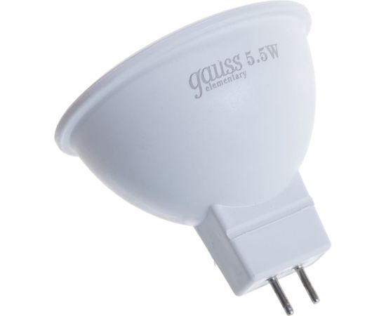 Лампа LED MR16 GU5.3 5.5W 3000К Gauss Elementary 13516 – изображение 4