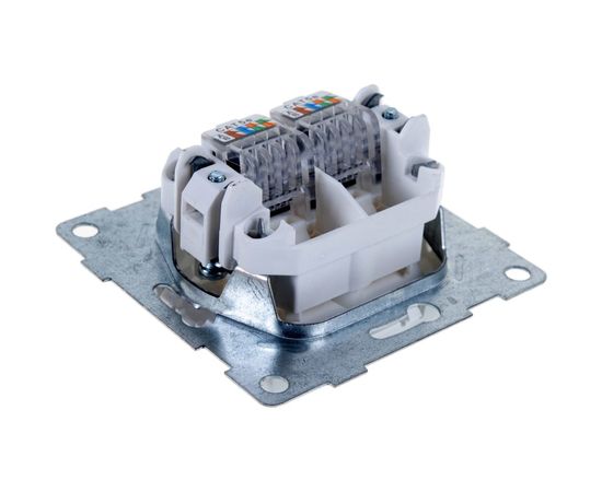 Телефонная розетка GUSI ELECTRIC Bravo RJ12, двойная, СУ, белый С10Т2-001 – изображение 2