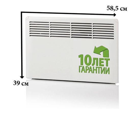 Конвектор Ensto FinnHeat, мех.термост, вилка, 500Вт EPHBM05PR – изображение 3