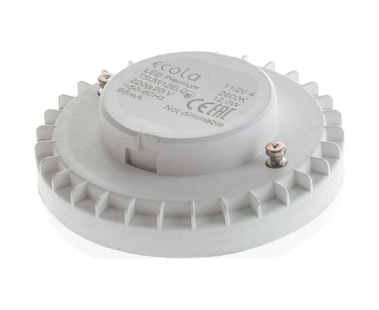 Светодиодная лампа Ecola GX53 LED Premium 12,0W Tablet 220V 2800K матовое стекло /композит/ 27x75 T5UW12ELC – изображение 3