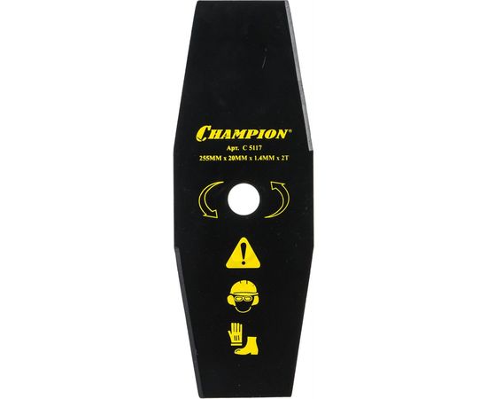 Нож для жесткой травы (255х20 мм) Champion C5117 – изображение 2