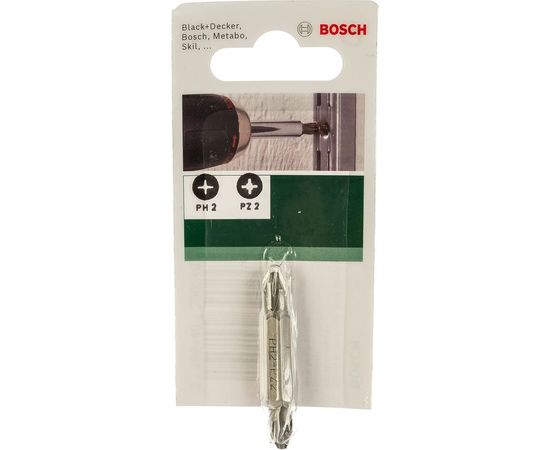 Бита двусторонняя (PZ2 x PH2; 45 мм) Bosch 609255955 – изображение 2