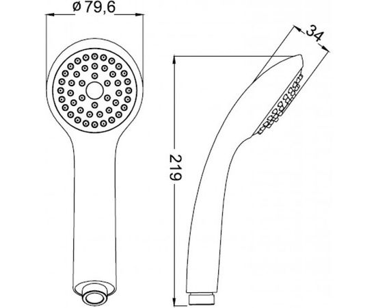 Лейка для душа IDDIS 1F D 79.6мм A11011 – изображение 3