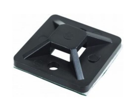 Самоклеящаяся площадка REXANT 25x25 мм, черная, упаковка 100 шт. 07-2026 