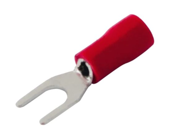 Вилочный изолированный наконечник REXANT 4.3мм 0.5-1.5кв.мм красный 08-0112 