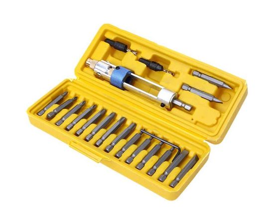 Поворотная насадка на шуруповерт Sun Power Film с комплектом бит 16 шт ПН-1 