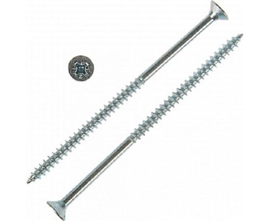 Универсальный саморез Tech-Krep 100х5,0 мм 100 шт оцинкованный, коробка с окном 102205 