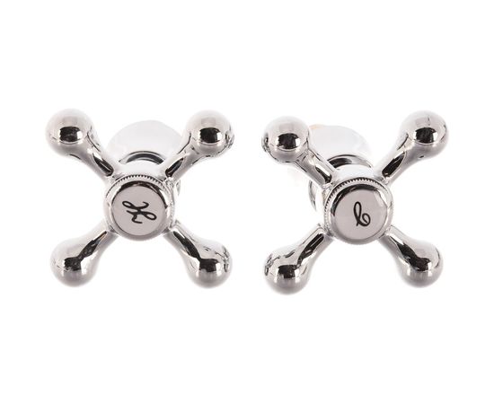 Кран-букса LEDEME 1/2, угол поворота 90°, с маховиком крест, в блистере, 2 шт LH08-2 114086 