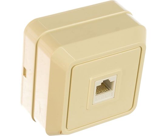 Компьютерная розетка UNIVersal Олимп слоновая кость ivory 1073 