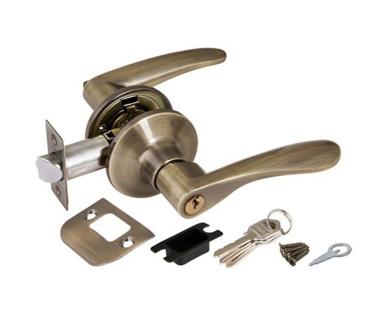 Ручка защелка PUNTO 6020 AB-E кл./фик. бронза 34627 