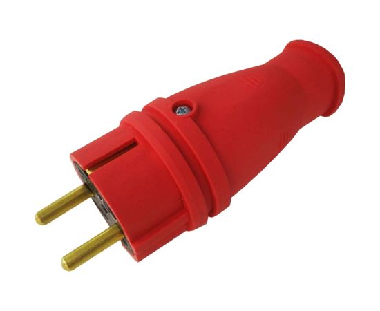 Вилка SVET В 16-001 УХЛ4, каучук, цвет-красный SV0303-0009 