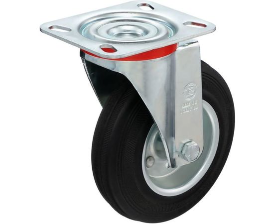 Колесо с вращающейся опорой и пластиной крепления (125 мм; 130 кг) Tellure rota 535103 – изображение 3