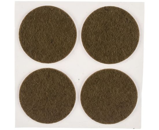 Самоклеящиеся накладки на мебельные ножки Stayer COMFORT фетровые, коричневые, круглые - диаметр 35 мм, 4 шт 40910-35 – изображение 4